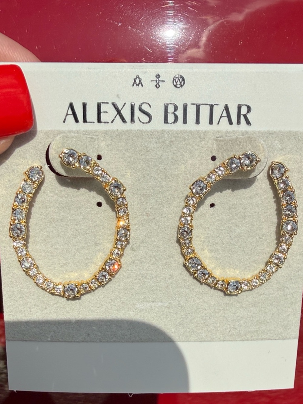 Alexis Bittar Punk Royale small loop earrings New